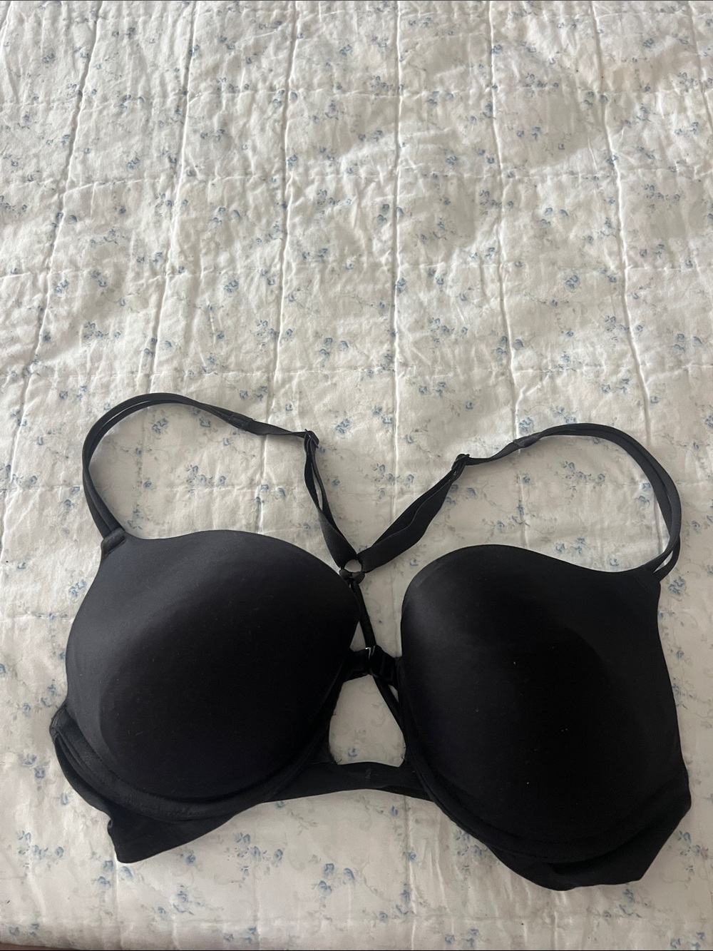 Victoria's Secret Black Front-Close Push-Up Bra